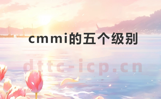 cmmi的五個(gè)級(jí)別是什么?3級(jí)和5級(jí)辦理?xiàng)l件是什么