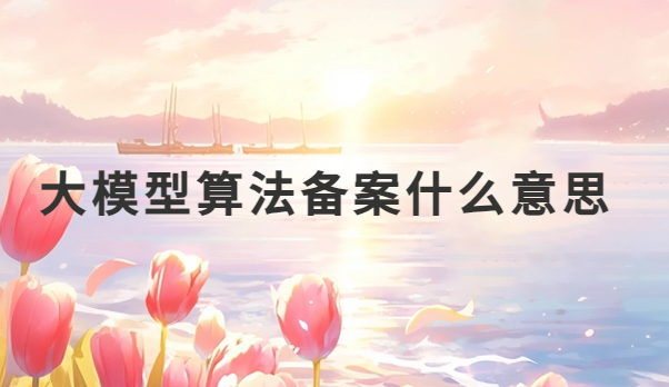 大模型算法備案什么意思?與互聯(lián)網(wǎng)算法備案有什么區(qū)別?