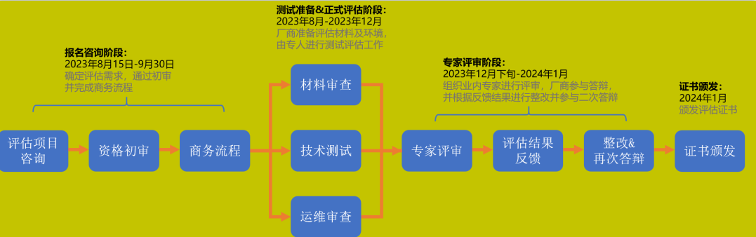 可信云認(rèn)證云服務(wù)系列評(píng)估流程圖